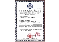 国际标准产品标志证书-无机房